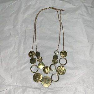 Gold circle coins necklace